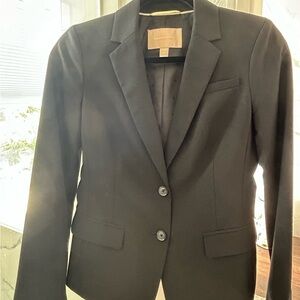 Banana Republic Black Wool Blazer Classic Tailored Suit Jacket with double vent
